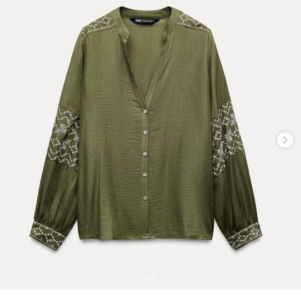 Zara Embroidered Blouse